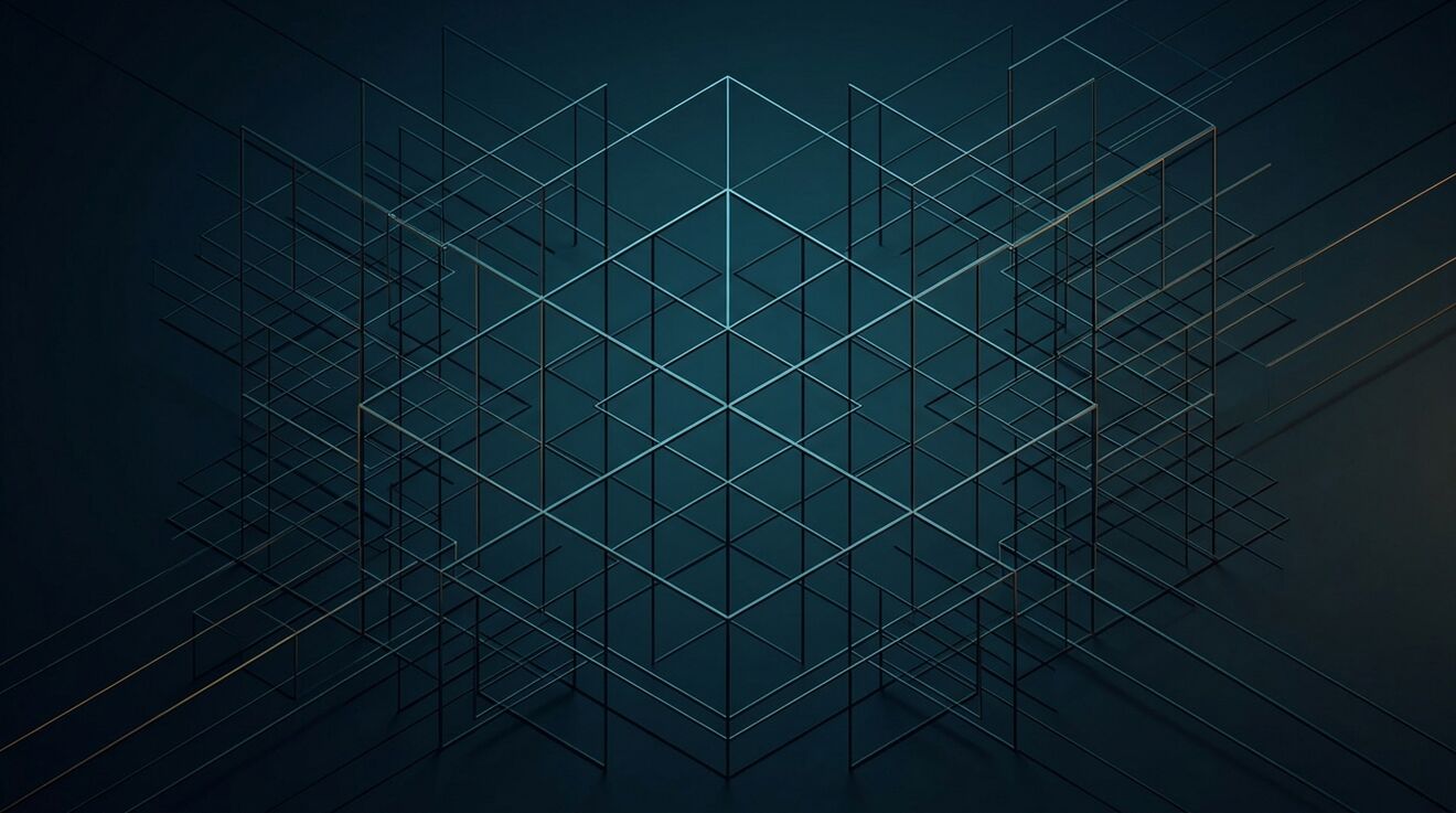 Conceptual geometric tension matrix illustrating irresolvable dilemmas in automated cyber defense and offense