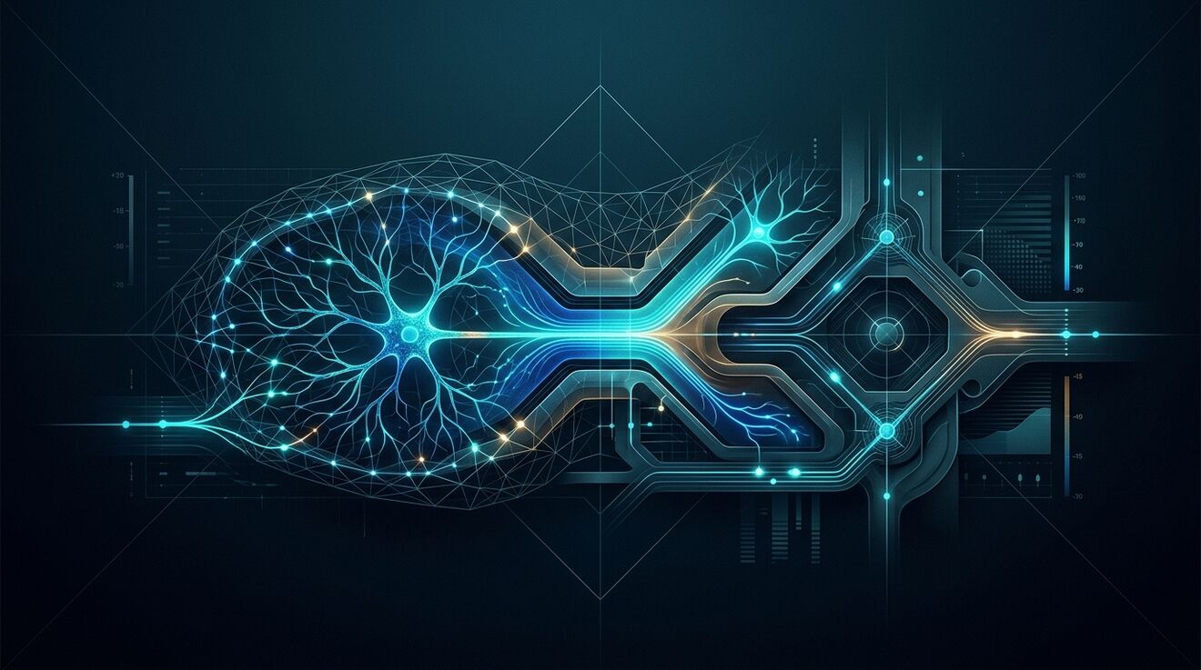 Glowing bioelectric voltage map illustrating software-defined anatomical programming of digital systems